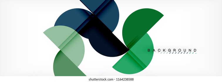 Fondo abstracto semicírculo, diseño geométrico moderno. Plantilla de diseño de presentación de vocabulario o tecnología, patrón de folleto o volante, o banner web geométrico