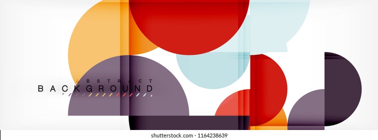 Semi circle abstract background, modern geometric pattern design. Vector business or technology presentation design template, brochure or flyer pattern, or geometric web banner
