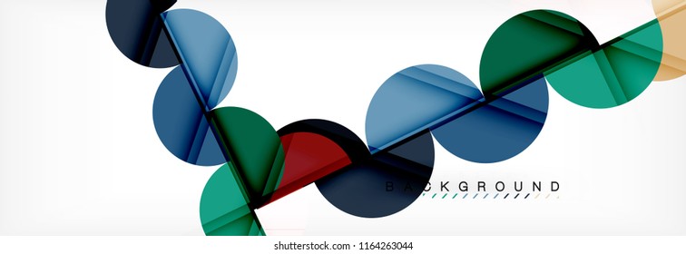 Fondo abstracto semicírculo, diseño geométrico moderno. Plantilla de diseño de presentación de vocabulario o tecnología, patrón de folleto o volante, o banner web geométrico