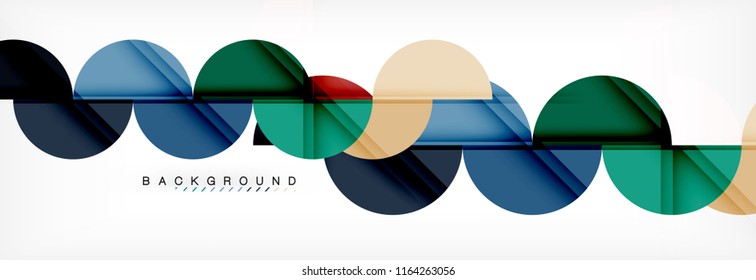 Fondo abstracto semicírculo, diseño geométrico moderno. Plantilla de diseño de presentación de vocabulario o tecnología, patrón de folleto o volante, o banner web geométrico
