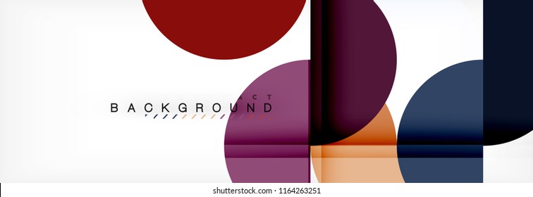 Semi circle abstract background, modern geometric pattern design. Vector business or technology presentation design template, brochure or flyer pattern, or geometric web banner