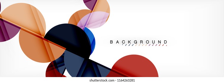 Semi circle abstract background, modern geometric pattern design. Vector business or technology presentation design template, brochure or flyer pattern, or geometric web banner