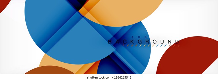 Semi circle abstract background, modern geometric pattern design. Vector business or technology presentation design template, brochure or flyer pattern, or geometric web banner