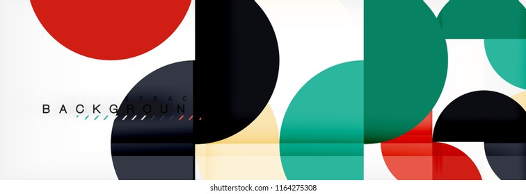 Fondo abstracto semicírculo, diseño geométrico moderno. Plantilla de diseño de presentación de vocabulario o tecnología, patrón de folleto o volante, o banner web geométrico