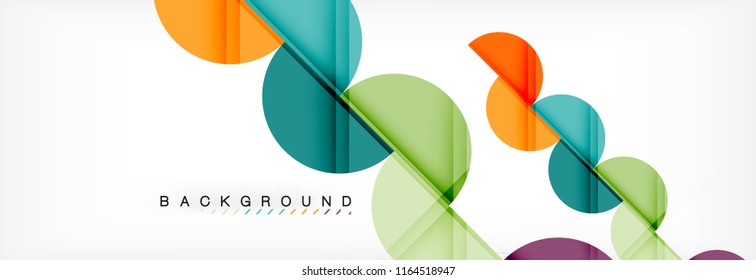 Semi circle abstract background, modern geometric pattern design. Vector business or technology presentation design template, brochure or flyer pattern, or geometric web banner