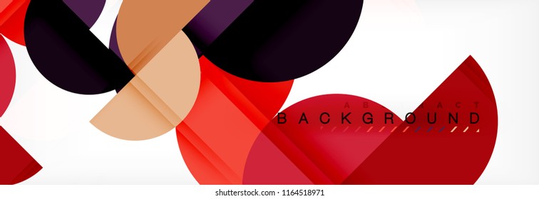 Semi circle abstract background, modern geometric pattern design. Vector business or technology presentation design template, brochure or flyer pattern, or geometric web banner