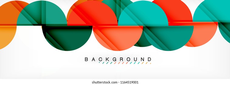 Semi circle abstract background, modern geometric pattern design. Vector business or technology presentation design template, brochure or flyer pattern, or geometric web banner