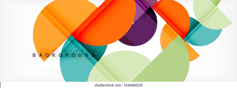 Semi circle abstract background, modern geometric pattern design. Vector business or technology presentation design template, brochure or flyer pattern, or geometric web banner