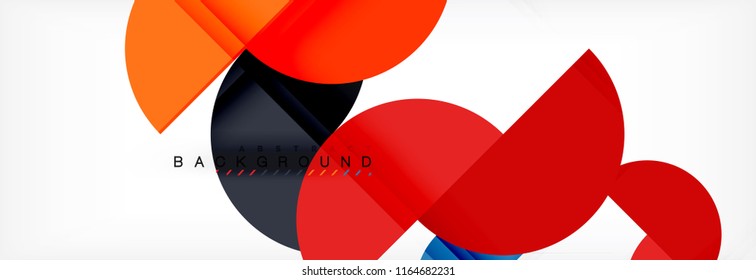 Semi circle abstract background, modern geometric pattern design. Vector business or technology presentation design template, brochure or flyer pattern, or geometric web banner