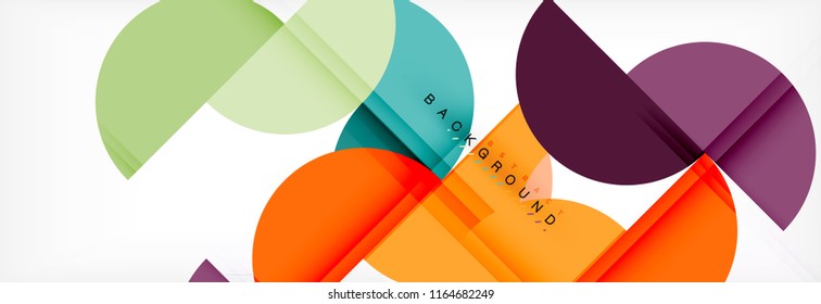 Semi circle abstract background, modern geometric pattern design. Vector business or technology presentation design template, brochure or flyer pattern, or geometric web banner