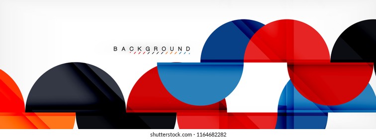 Fondo abstracto semicírculo, diseño geométrico moderno. Plantilla de diseño de presentación de vocabulario o tecnología, patrón de folleto o volante, o banner web geométrico