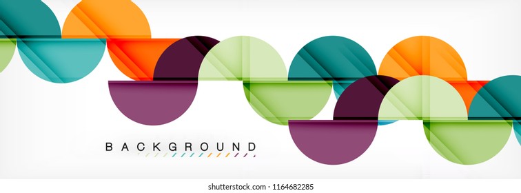 Semi circle abstract background, modern geometric pattern design. Vector business or technology presentation design template, brochure or flyer pattern, or geometric web banner