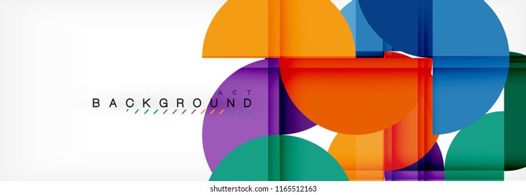 Semi circle abstract background, modern geometric pattern design. Vector business or technology presentation design template, brochure or flyer pattern, or geometric web banner