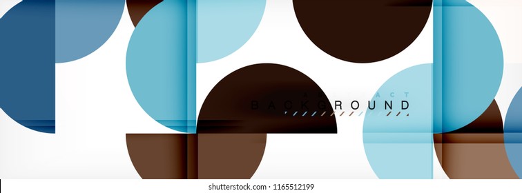 Semi circle abstract background, modern geometric pattern design. Vector business or technology presentation design template, brochure or flyer pattern, or geometric web banner