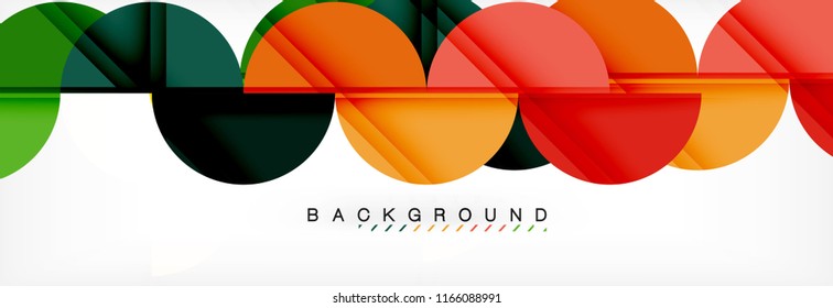 Semi circle abstract background, modern geometric pattern design. Vector business or technology presentation design template, brochure or flyer pattern, or geometric web banner