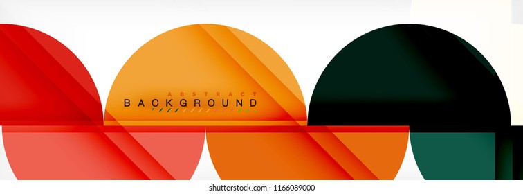 Fondo abstracto semicírculo, diseño geométrico moderno. Plantilla de diseño de presentación de vocabulario o tecnología, patrón de folleto o volante, o banner web geométrico