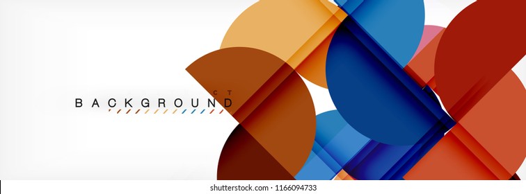 Semi circle abstract background, modern geometric pattern design. Vector business or technology presentation design template, brochure or flyer pattern, or geometric web banner