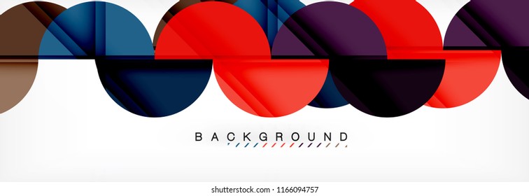 Fondo abstracto semicírculo, diseño geométrico moderno. Plantilla de diseño de presentación de vocabulario o tecnología, patrón de folleto o volante, o banner web geométrico