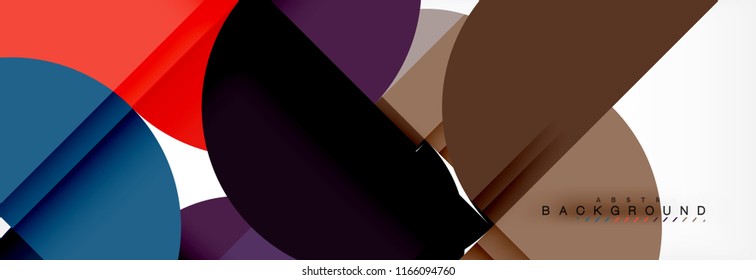 Semi circle abstract background, modern geometric pattern design. Vector business or technology presentation design template, brochure or flyer pattern, or geometric web banner
