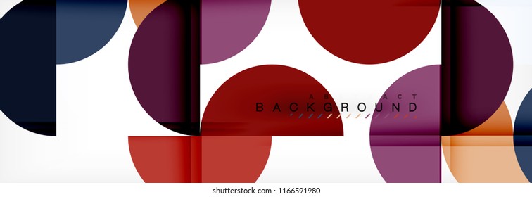 Fondo abstracto semicírculo, diseño geométrico moderno. Plantilla de diseño de presentación de vocabulario o tecnología, patrón de folleto o volante, o banner web geométrico