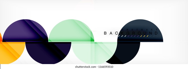 Semi circle abstract background, modern geometric pattern design. Vector business or technology presentation design template, brochure or flyer pattern, or geometric web banner