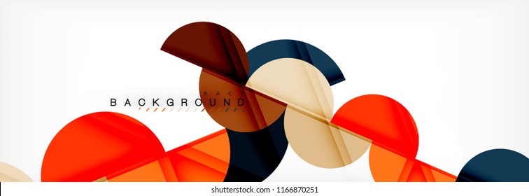 Fondo abstracto semicírculo, diseño geométrico moderno. Plantilla de diseño de presentación de vocabulario o tecnología, patrón de folleto o volante, o banner web geométrico