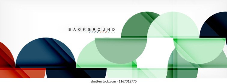 Semi circle abstract background, modern geometric pattern design. Vector business or technology presentation design template, brochure or flyer pattern, or geometric web banner