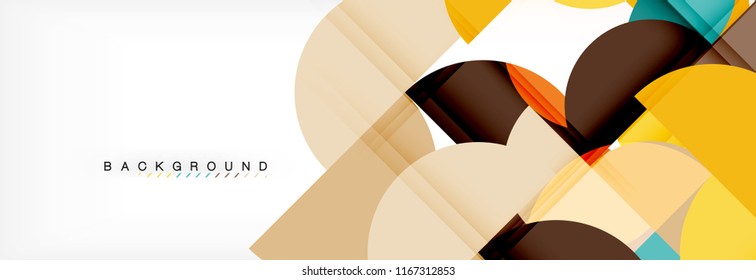 Semi circle abstract background, modern geometric pattern design. Vector business or technology presentation design template, brochure or flyer pattern, or geometric web banner