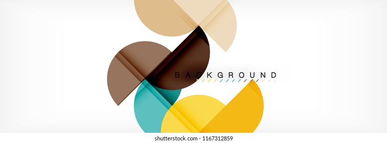 Semi circle abstract background, modern geometric pattern design. Vector business or technology presentation design template, brochure or flyer pattern, or geometric web banner