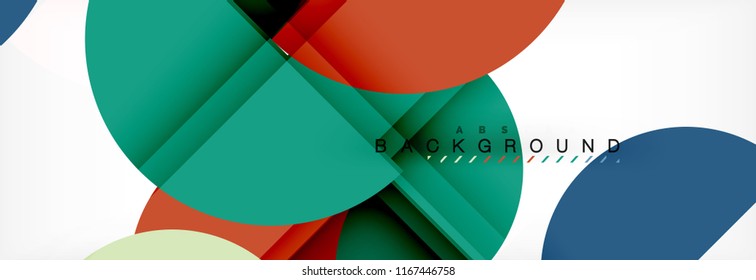 Fondo abstracto semicírculo, diseño geométrico moderno. Plantilla de diseño de presentación de vocabulario o tecnología, patrón de folleto o volante, o banner web geométrico