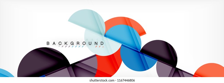 Semi circle abstract background, modern geometric pattern design. Vector business or technology presentation design template, brochure or flyer pattern, or geometric web banner