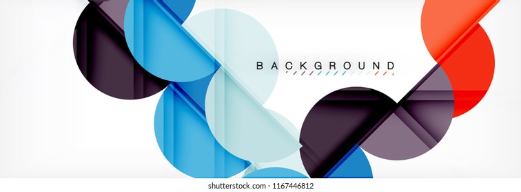 Semi circle abstract background, modern geometric pattern design. Vector business or technology presentation design template, brochure or flyer pattern, or geometric web banner
