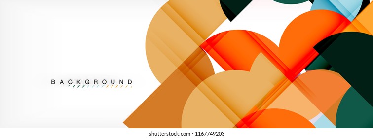 Fondo abstracto semicírculo, diseño geométrico moderno. Plantilla de diseño de presentación de vocabulario o tecnología, patrón de folleto o volante, o banner web geométrico