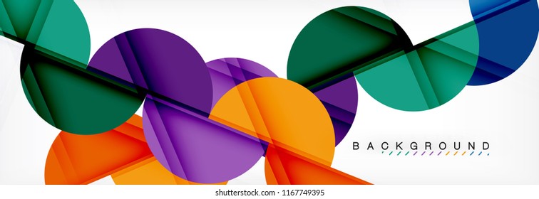 Semi circle abstract background, modern geometric pattern design. Vector business or technology presentation design template, brochure or flyer pattern, or geometric web banner