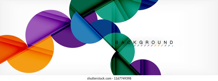 Fondo abstracto semicírculo, diseño geométrico moderno. Plantilla de diseño de presentación de vocabulario o tecnología, patrón de folleto o volante, o banner web geométrico