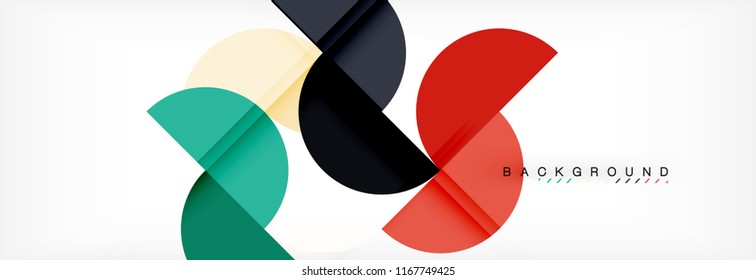 Semi circle abstract background, modern geometric pattern design. Vector business or technology presentation design template, brochure or flyer pattern, or geometric web banner