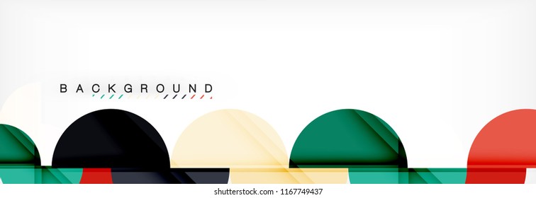 Semi circle abstract background, modern geometric pattern design. Vector business or technology presentation design template, brochure or flyer pattern, or geometric web banner
