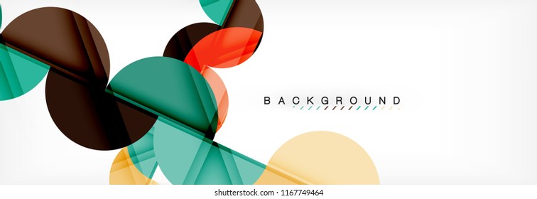 Semi circle abstract background, modern geometric pattern design. Vector business or technology presentation design template, brochure or flyer pattern, or geometric web banner