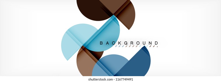 Semi circle abstract background, modern geometric pattern design. Vector business or technology presentation design template, brochure or flyer pattern, or geometric web banner