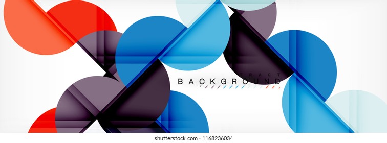 Fondo abstracto semicírculo, diseño geométrico moderno. Plantilla de diseño de presentación de vocabulario o tecnología, patrón de folleto o volante, o banner web geométrico