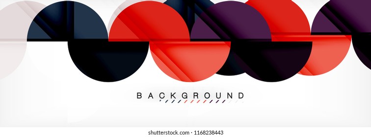Fondo abstracto semicírculo, diseño geométrico moderno. Plantilla de diseño de presentación de vocabulario o tecnología, patrón de folleto o volante, o banner web geométrico