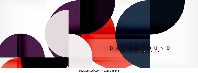 Semi circle abstract background, modern geometric pattern design. Vector business or technology presentation design template, brochure or flyer pattern, or geometric web banner