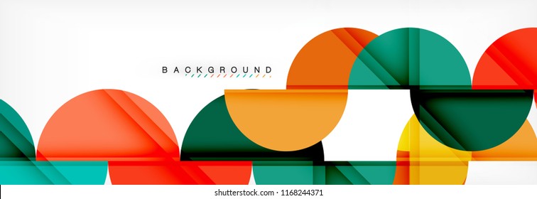 Fondo abstracto semicírculo, diseño geométrico moderno. Plantilla de diseño de presentación de vocabulario o tecnología, patrón de folleto o volante, o banner web geométrico