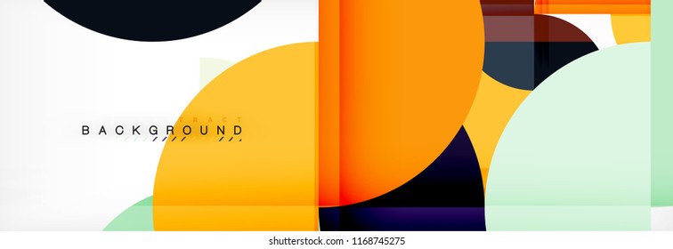 Semi circle abstract background, modern geometric pattern design. Vector business or technology presentation design template, brochure or flyer pattern, or geometric web banner