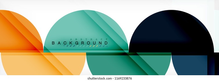 Fondo abstracto semicírculo, diseño geométrico moderno. Plantilla de diseño de presentación de vocabulario o tecnología, patrón de folleto o volante, o banner web geométrico
