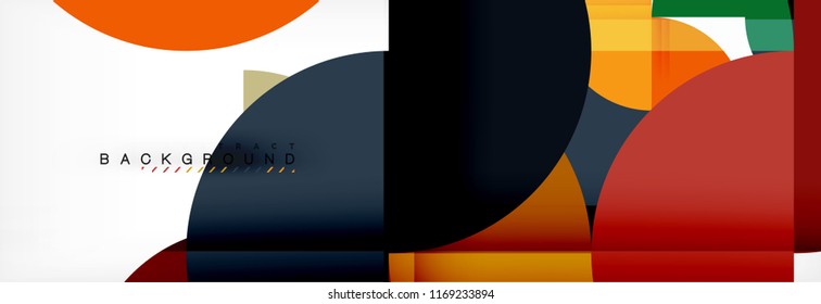Semi circle abstract background, modern geometric pattern design. Vector business or technology presentation design template, brochure or flyer pattern, or geometric web banner