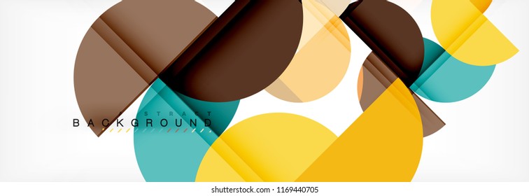Fondo abstracto semicírculo, diseño geométrico moderno. Plantilla de diseño de presentación de vocabulario o tecnología, patrón de folleto o volante, o banner web geométrico