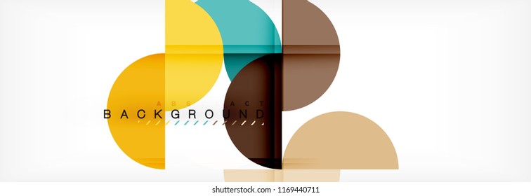 Fondo abstracto semicírculo, diseño geométrico moderno. Plantilla de diseño de presentación de vocabulario o tecnología, patrón de folleto o volante, o banner web geométrico