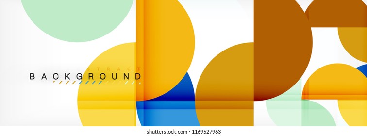 Semi circle abstract background, modern geometric pattern design. Vector business or technology presentation design template, brochure or flyer pattern, or geometric web banner