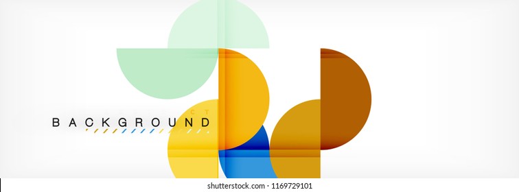 Semi circle abstract background, modern geometric pattern design. Vector business or technology presentation design template, brochure or flyer pattern, or geometric web banner